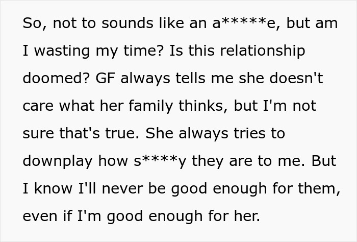 Guy Can't Handle Being With Girlfriend's Rich Family Who Thinks He's A Complete Loser