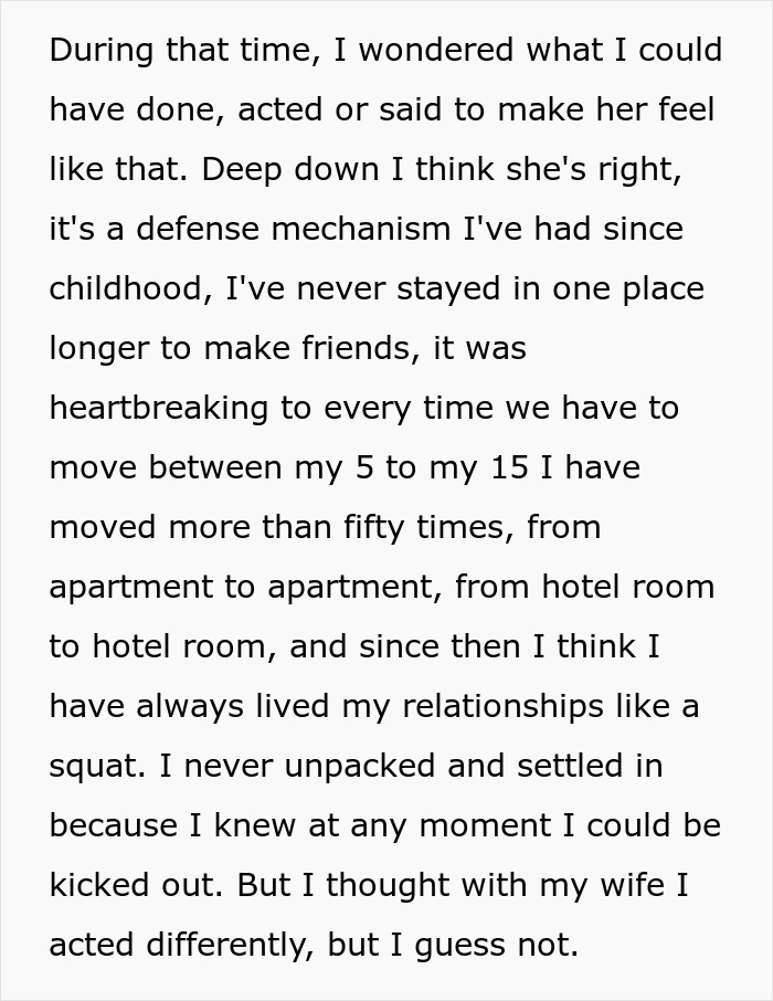 Text about relationship struggles and defense mechanisms in marriage