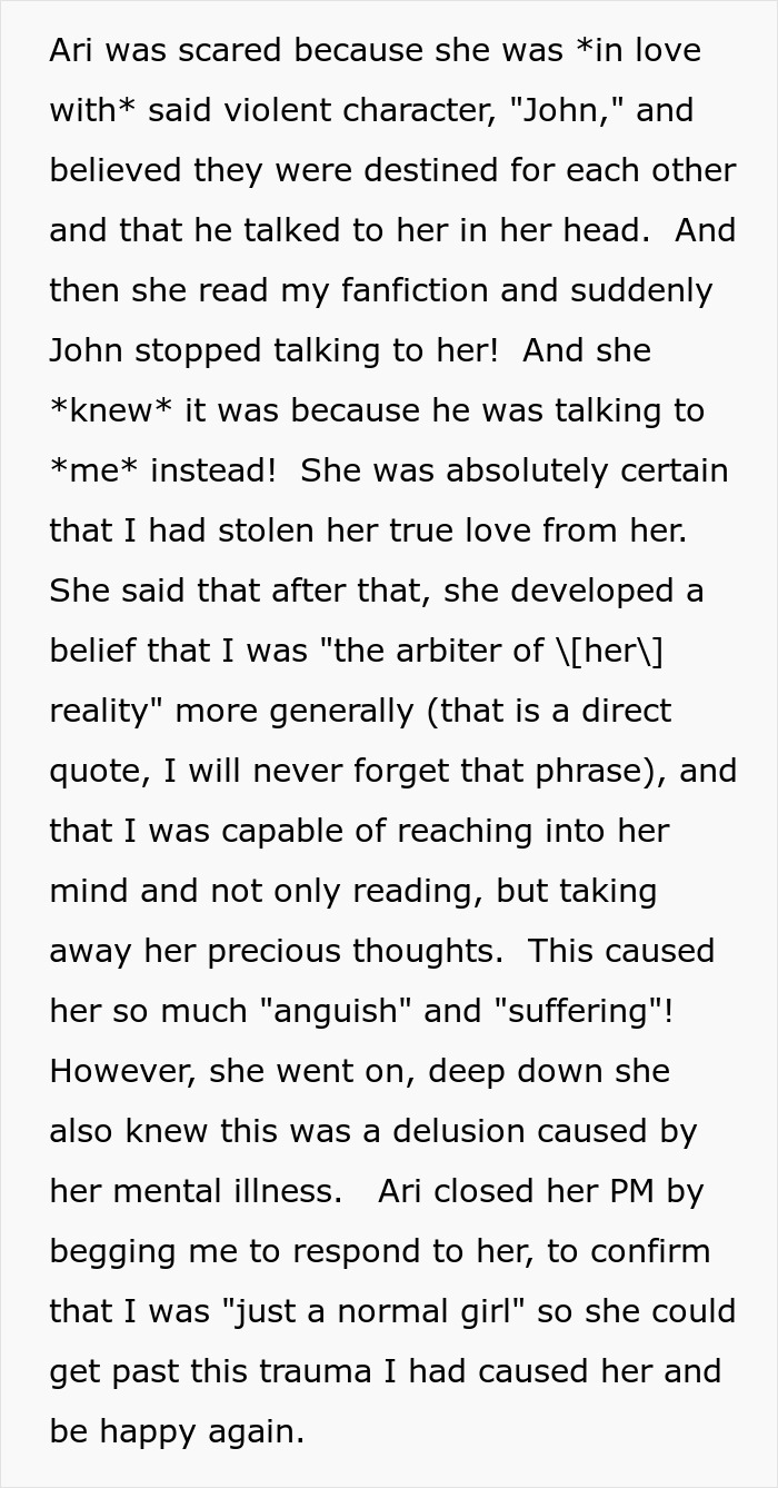Online Stalker Freaks Out After Woman "Steals" Her Fictional Boyfriend Online Stalker Freaks Out After Woman "Steals" Her Fictional Boyfriend