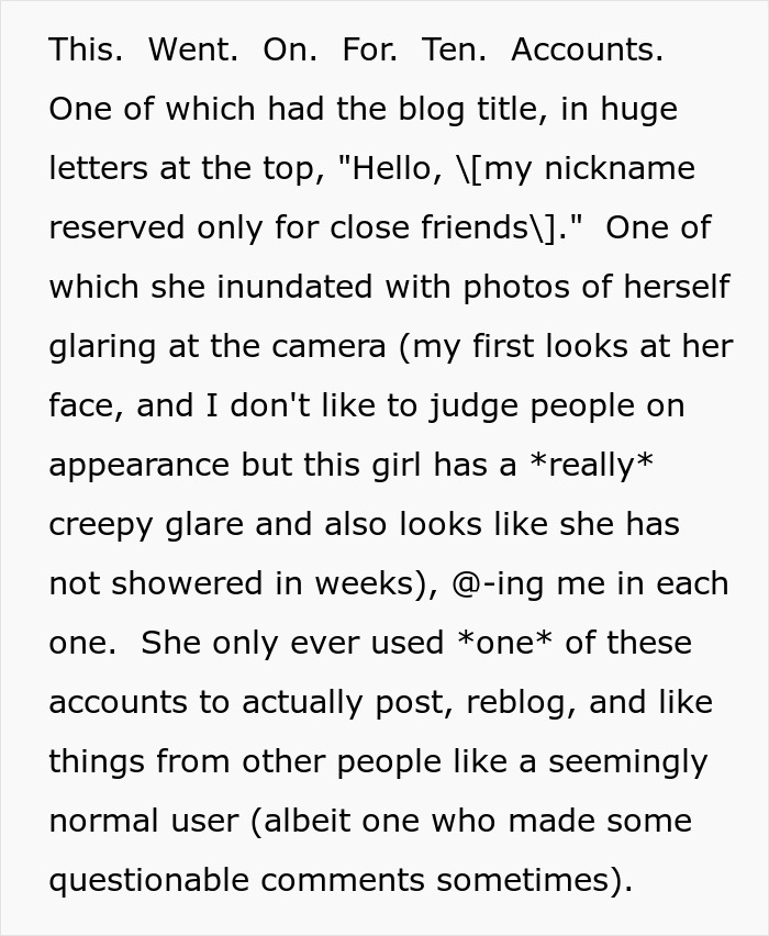 Online Stalker Freaks Out After Woman "Steals" Her Fictional Boyfriend Online Stalker Freaks Out After Woman "Steals" Her Fictional Boyfriend