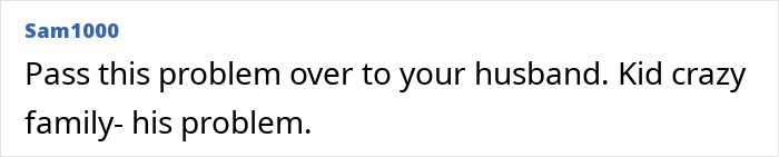 A screenshot showing a comment from Sam1000 about a MIL finally revealing why shes angry. It suggests passing the problem to her husband. A screenshot showing a comment from Sam1000 about a MIL finally revealing why shes angry. It suggests passing the problem to her husband.