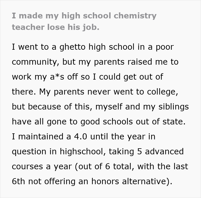 Chauvinist Teacher Turns Student's Life Nightmarish, She Makes Sure High School Gets Rid Of Him Chauvinist Teacher Turns Student's Life Nightmarish, She Makes Sure High School Gets Rid Of Him