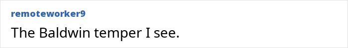 Screenshot of a comment from remoteworker9, discussing Billy Baldwin and A-List actress.