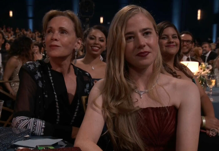 Audience at Emmy presentation, showing silent stares after a joke, causing fans to cringe. Audience at Emmy presentation, showing silent stares after a joke, causing fans to cringe.