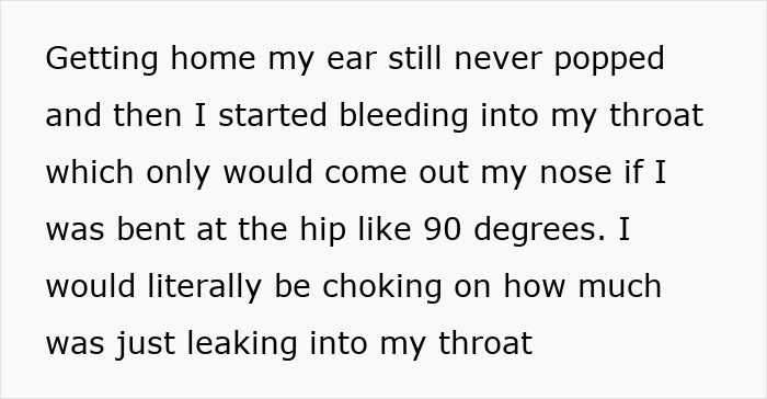 Text: Woman describes bleeding into her throat and nose, a symptom of rare cancer, after altitude sickness-like ear issues. Text: Woman describes bleeding into her throat and nose, a symptom of rare cancer, after altitude sickness-like ear issues.