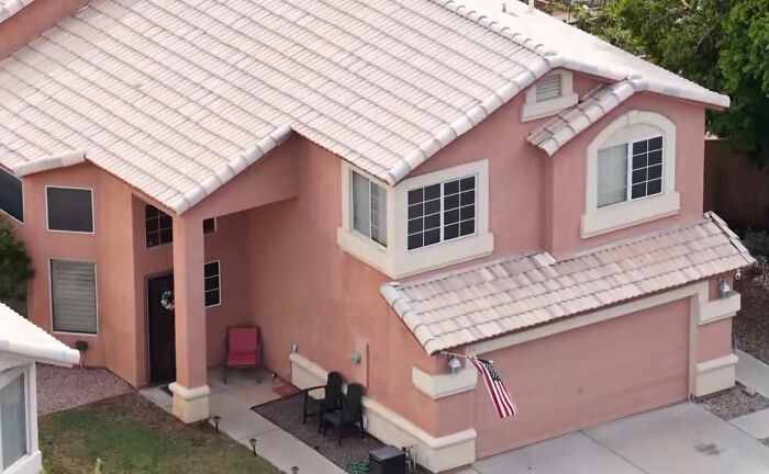 An aerial view of the $450K home seized and sold due to an HOA dispute.