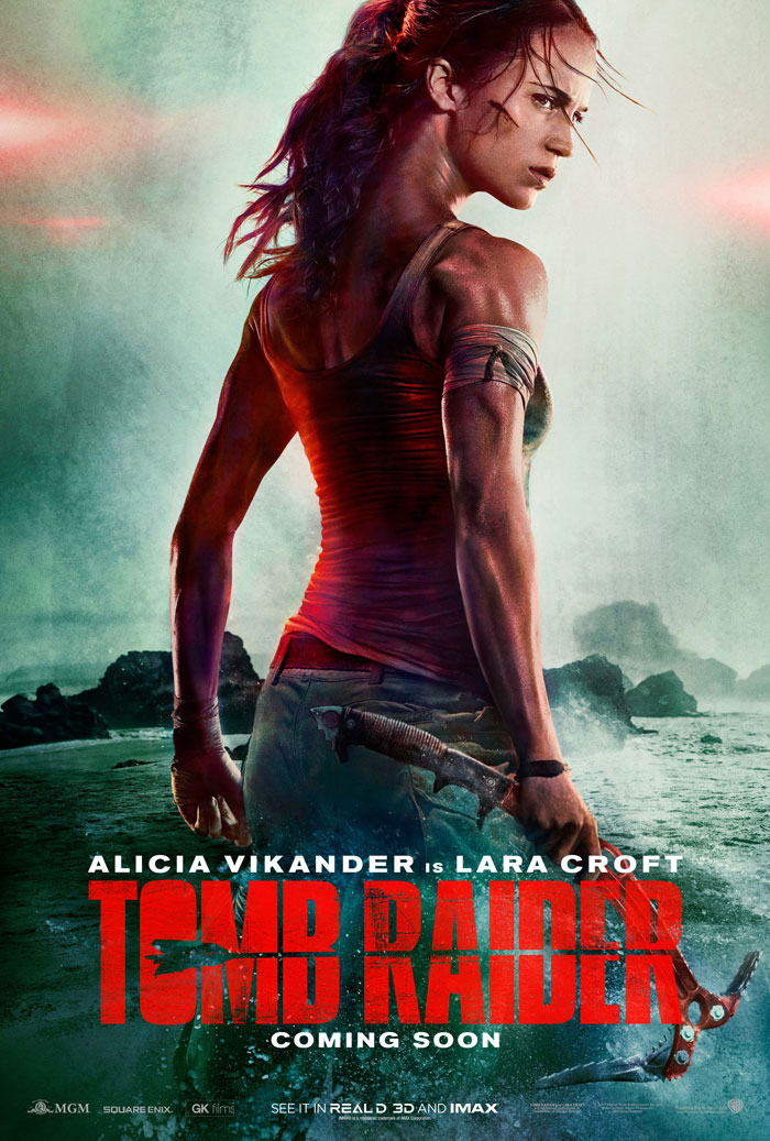 Movie poster for Tomb Raider, an image that can be a source for Photoshop fails.