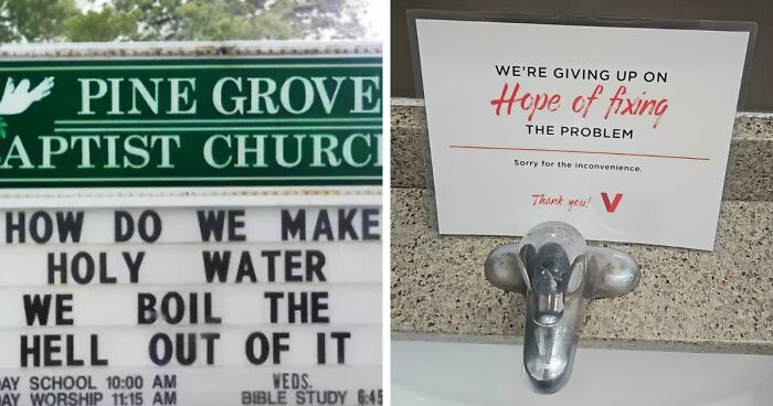 89 Chaotic Signs Spotted In The Wild That Made People Question Reality