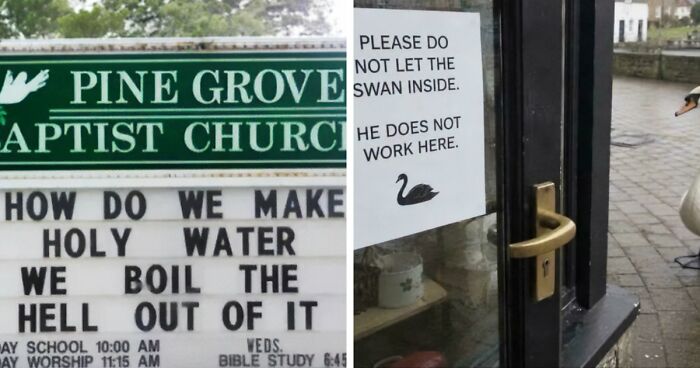 89 Chaotic Signs Spotted In The Wild That Made People Question Reality