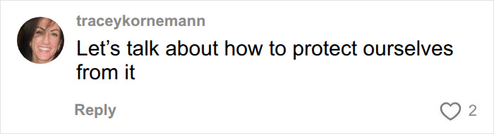 Traceykornemann comment on Chinese Nostradamus predictions for 2027, suggesting talking about how to protect ourselves.