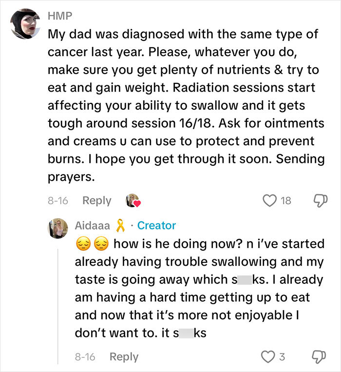 A comment section discussing a rare cancer diagnosis, linking to altitude sickness and ears not popping. A comment section discussing a rare cancer diagnosis, linking to altitude sickness and ears not popping.
