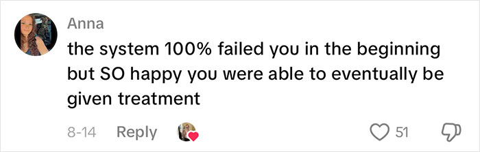 A social media comment from Anna about a medical system failing a woman with rare cancer misdiagnosed as altitude sickness. A social media comment from Anna about a medical system failing a woman with rare cancer misdiagnosed as altitude sickness.