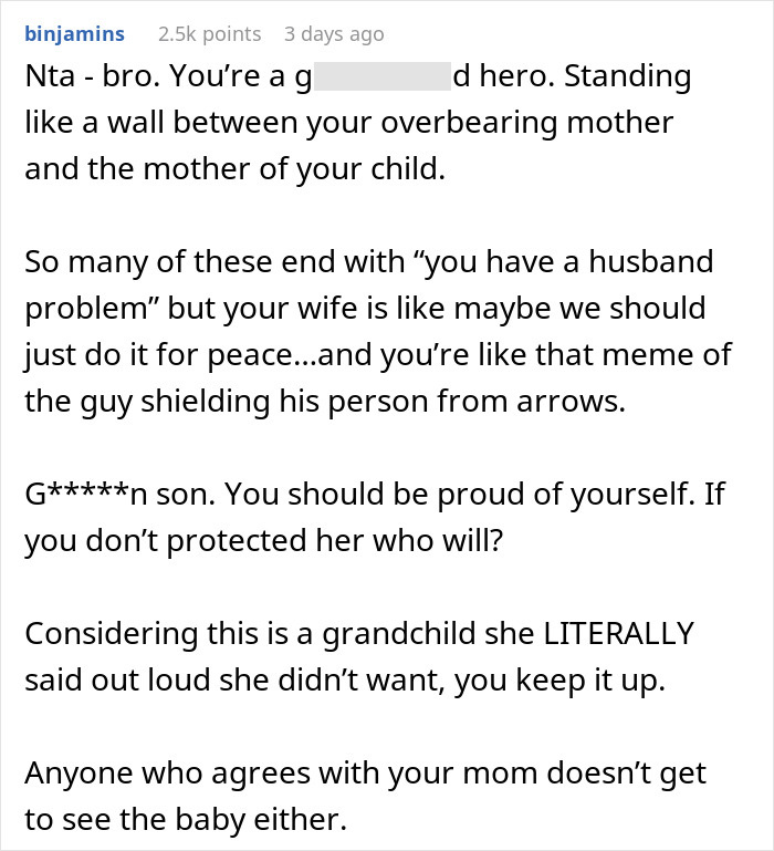 User praised for protecting family and setting boundaries with overbearing mother User praised for protecting family and setting boundaries with overbearing mother