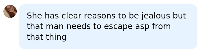 User comment advising a man to leave his relationship due to his partner's intense jealousy. User comment advising a man to leave his relationship due to his partner's intense jealousy.