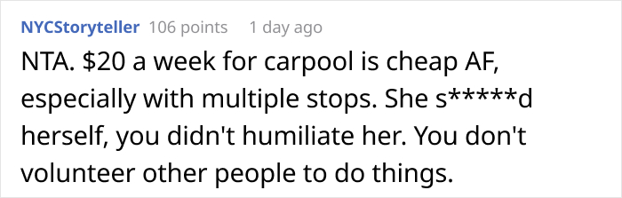 Employee Gives Coworker A Ride To Work, Finds Out She’s Been Offering Seats In Their Car To Other People Employee Gives Coworker A Ride To Work, Finds Out She’s Been Offering Seats In Their Car To Other People