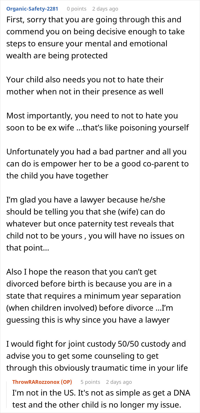 Guy Left Worried His Ex-Wife Will Force Her Affair Baby On Him Guy Left Worried His Ex-Wife Will Force Her Affair Baby On Him