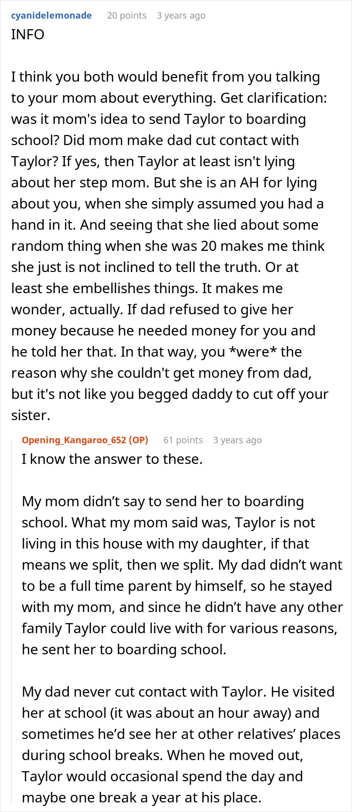 Bully Half-Sis Tells Friends She Was Homeless And Shunned By Sibling, Shocked When The Truth Comes Out Bully Half-Sis Tells Friends She Was Homeless And Shunned By Sibling, Shocked When The Truth Comes Out