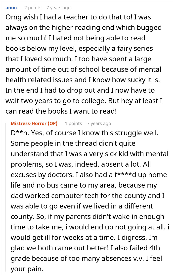 A screenshot of a comment section discussing a student finding a perfect way to drive her teacher crazy. A screenshot of a comment section discussing a student finding a perfect way to drive her teacher crazy.