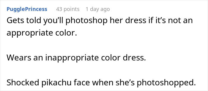 MIL Hides What She's Going To Wear To Wedding, Comes Out With Something Scandalous