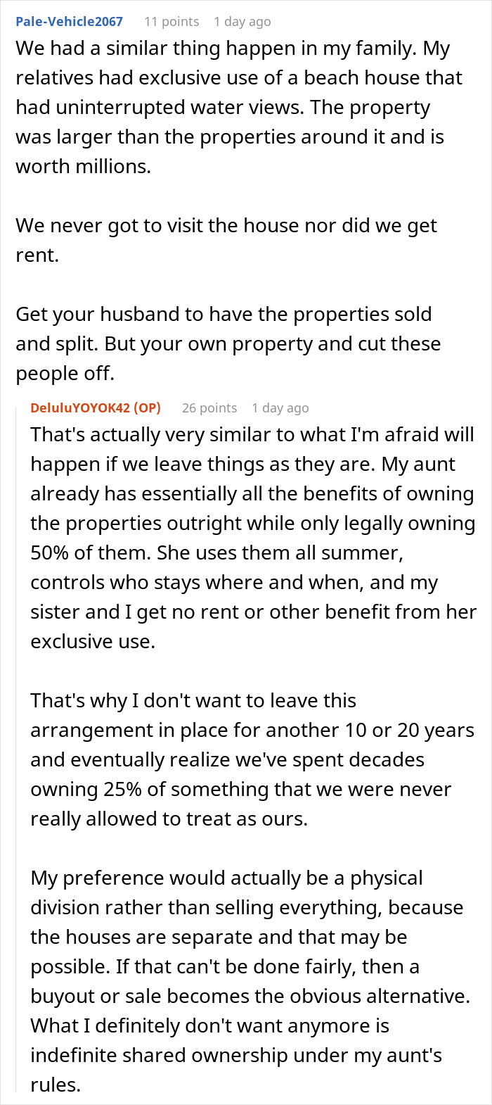 Woman Doesn't Want To Play "Big Happy Family," Demands Inheritance Be Divided Woman Doesn't Want To Play "Big Happy Family," Demands Inheritance Be Divided