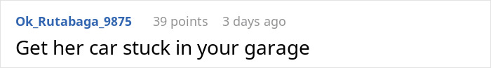 Screenshot of a comment providing advice about a 14YO wearing an aunt's sapphire engagement ring and it being stuck.