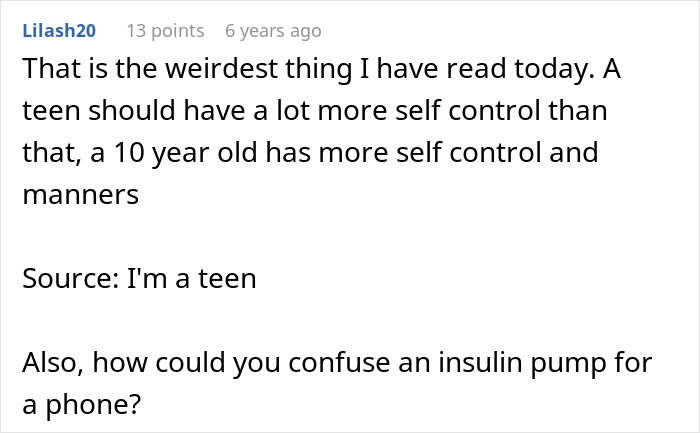 Entitled Mom Demands Guy's Medical Device Because Her Spoiled Teen Is Bored