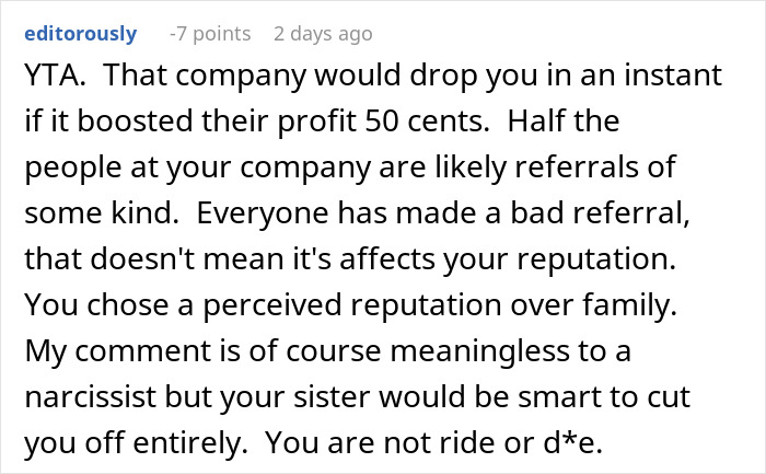 Woman Tells HR She Never Referred Anyone, Starts Massive Family Drama Woman Tells HR She Never Referred Anyone, Starts Massive Family Drama