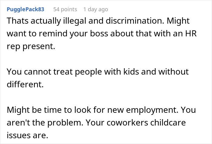 People Are Infuriated By This Boss Who Isn’t Even Aware He’s Discriminating Against A Childless Employee People Are Infuriated By This Boss Who Isn’t Even Aware He’s Discriminating Against A Childless Employee