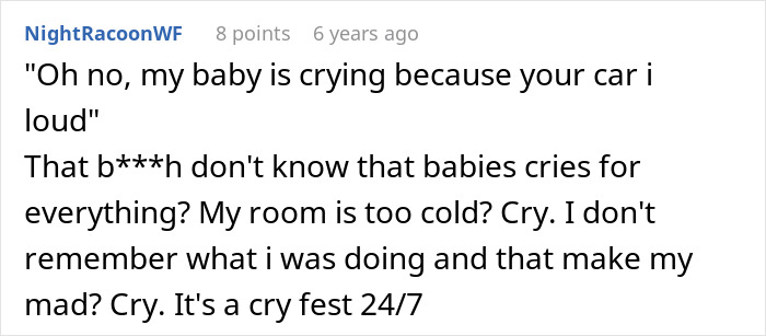 A comment about a dumb Karen thinking police will be on her side about a keyed car.