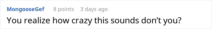 A brief online comment asking if the situation regarding the vasectomy and insurance sounds crazy A brief online comment asking if the situation regarding the vasectomy and insurance sounds crazy