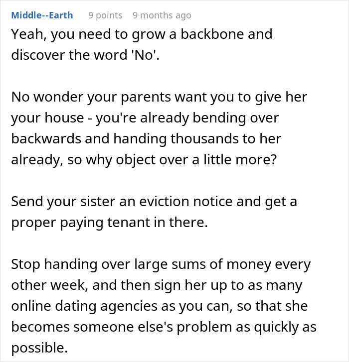 Woman Lets Sister Live In Her House For Cheap But Her Generosity Is Not Enough
