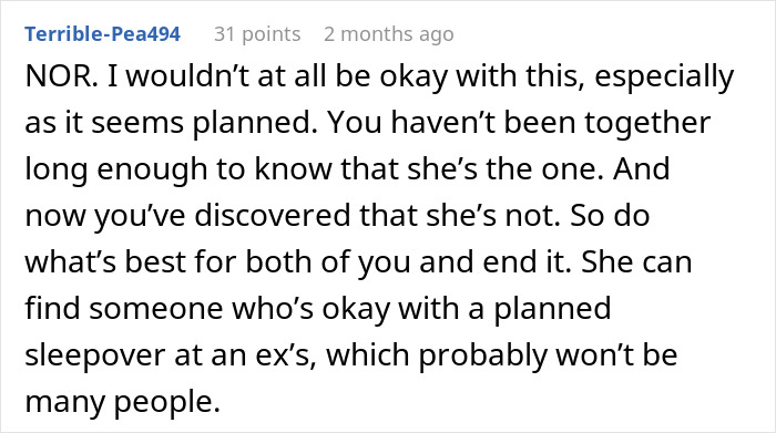 Man Asks Girlfriend Not To Stay The Night With Her Ex, Her Response Makes Him Rethink The Relationship Man Asks Girlfriend Not To Stay The Night With Her Ex, Her Response Makes Him Rethink The Relationship