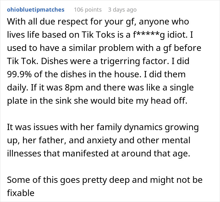 Man Figures That The Source of His Relationship Probelms Is GF Landing On The Wrong Side Of TikTok