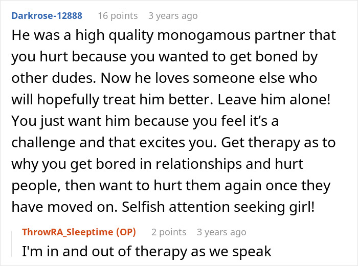 A Reddit discussion warning against hurting a partner and seeking an open relationship due to being bored A Reddit discussion warning against hurting a partner and seeking an open relationship due to being bored