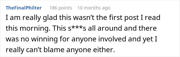 Reddit comment discussing the difficult situation of a sister who gives brother part of her liver. Reddit comment discussing the difficult situation of a sister who gives brother part of her liver.