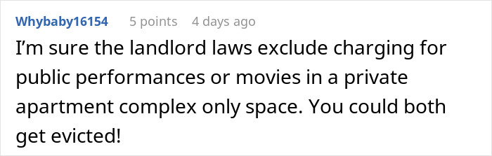 Reddit comment mentioning eviction laws regarding a free movie night side hustle Reddit comment mentioning eviction laws regarding a free movie night side hustle