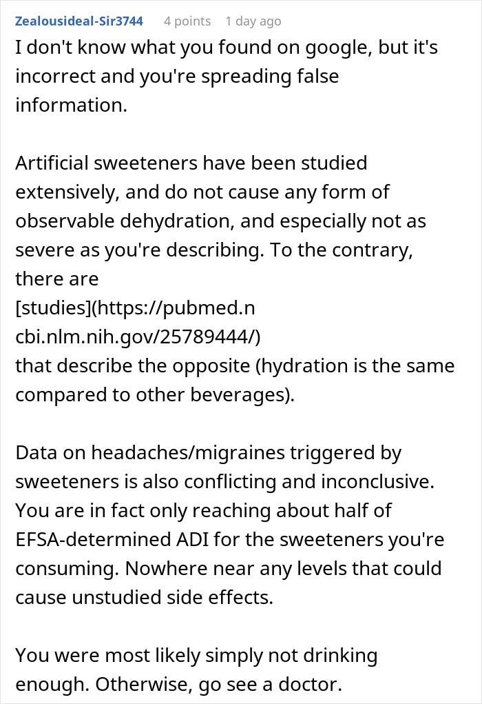 Man Drinks Sugar-Free Punch Daily, Realizes It Makes Him Stop Using The Toilet For Over 12 Hours Man Drinks Sugar-Free Punch Daily, Realizes It Makes Him Stop Using The Toilet For Over 12 Hours