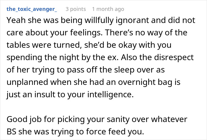 Man Asks Girlfriend Not To Stay The Night With Her Ex, Her Response Makes Him Rethink The Relationship Man Asks Girlfriend Not To Stay The Night With Her Ex, Her Response Makes Him Rethink The Relationship