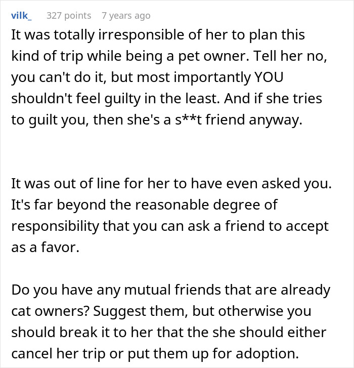Woman Declines Friend’s Year-Long Cat-Sitting Request, Then Learns She Had Another Option All Along Woman Declines Friend’s Year-Long Cat-Sitting Request, Then Learns She Had Another Option All Along