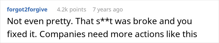 A comment from forgot2forgive saying that actions to fix problems like the employee fixing the supervisor issue are needed. A comment from forgot2forgive saying that actions to fix problems like the employee fixing the supervisor issue are needed.
