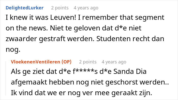 A screenshot of a Reddit comment mentioning Leuven and students turning their home into a bar with loud parties. A screenshot of a Reddit comment mentioning Leuven and students turning their home into a bar with loud parties.