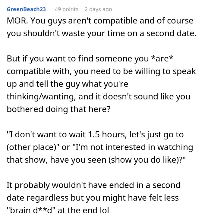 Relationship advice on compatibility and setting boundaries before a second date. Relationship advice on compatibility and setting boundaries before a second date.