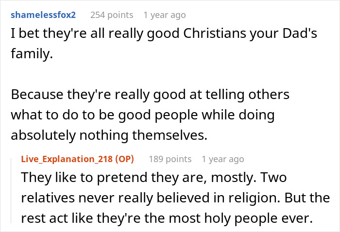 A Reddit thread discussing a man who refuses to feel bad after not saving his half-siblings from foster care.