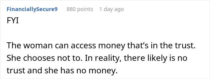 A screenshot from Reddit, discussing a widowed dad who remarries and removes his daughters from his will. A screenshot from Reddit, discussing a widowed dad who remarries and removes his daughters from his will.