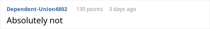 A comment giving a short answer for the wedding conflict. A comment giving a short answer for the wedding conflict.