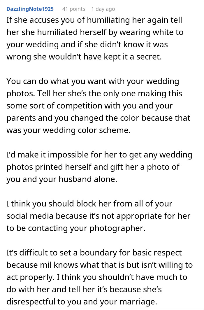 MIL Hides What She's Going To Wear To Wedding, Comes Out With Something Scandalous