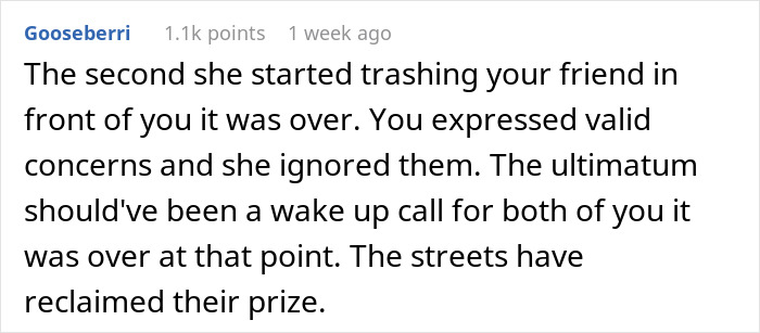 Man Dumps GF Over Her Choice Of Friend And The Internet Validates His Reasoning Man Dumps GF Over Her Choice Of Friend And The Internet Validates His Reasoning