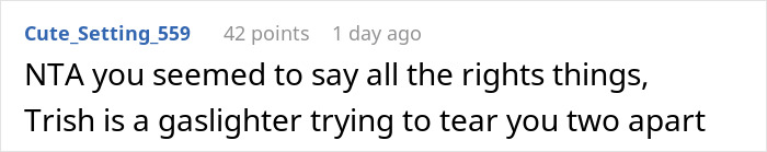 Concise Reddit comment calling the bride a gaslighter for trying to force a love confession from the groom's female bestie. Concise Reddit comment calling the bride a gaslighter for trying to force a love confession from the groom's female bestie.