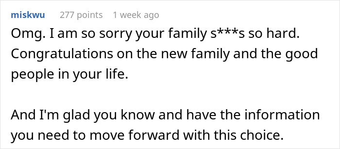 Comment expressing sympathy and congratulations for new family Comment expressing sympathy and congratulations for new family