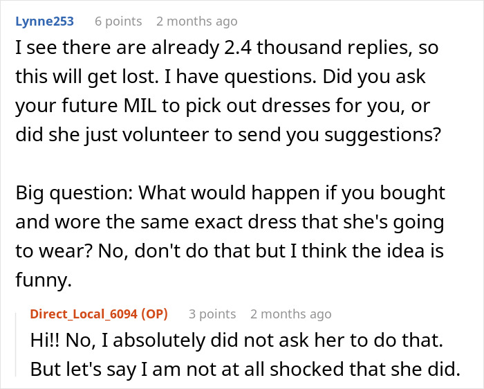 Bride Is Told She "Doesn't Need" A White Dress, Then Sees What Her MIL Plans To Wear To The Ceremony